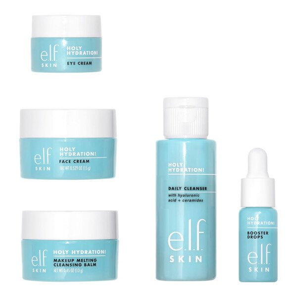 e.l.f. SKIN Hydrated Ever After - Minikit de cuidado de la piel, limpiador, desmaquillaje, hidratante y crema de ojos para hidratar la piel, apto para la TSA - Imagen 4