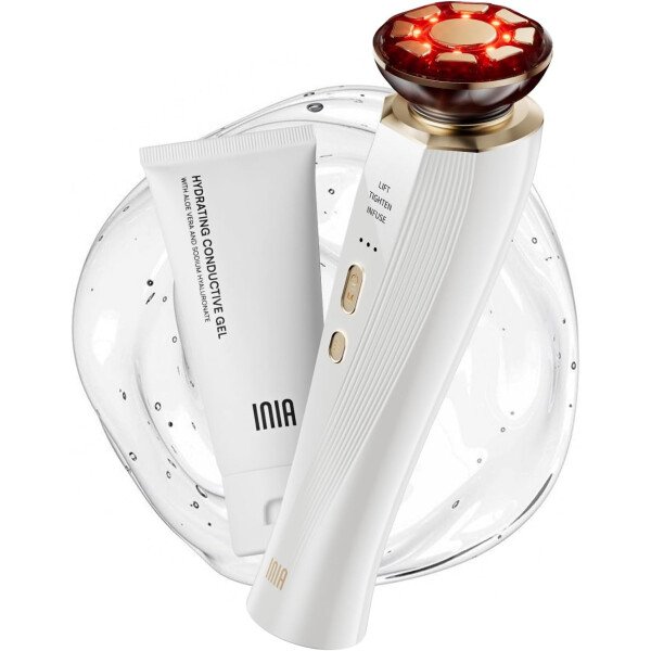INIA Dispositivo facial de microcorriente, masajeador facial 3 en 1, terapia de luz roja para cara y cuello, dispositivo de brillo de verdadera belleza eficaz para arrugas e hinchazón - Imagen 10