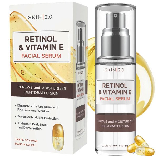 Set de suero facial con vitamina C y colágeno + retinol y vitamina E, probado por dermatólogos, antienvejecimiento, removedor de manchas oscuras, iluminador, sin crueldad, belleza limpia, - Imagen 16