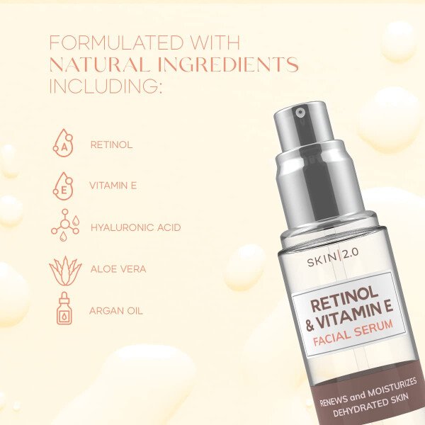 Set de suero facial con vitamina C y colágeno + retinol y vitamina E, probado por dermatólogos, antienvejecimiento, removedor de manchas oscuras, iluminador, sin crueldad, belleza limpia, - Imagen 19