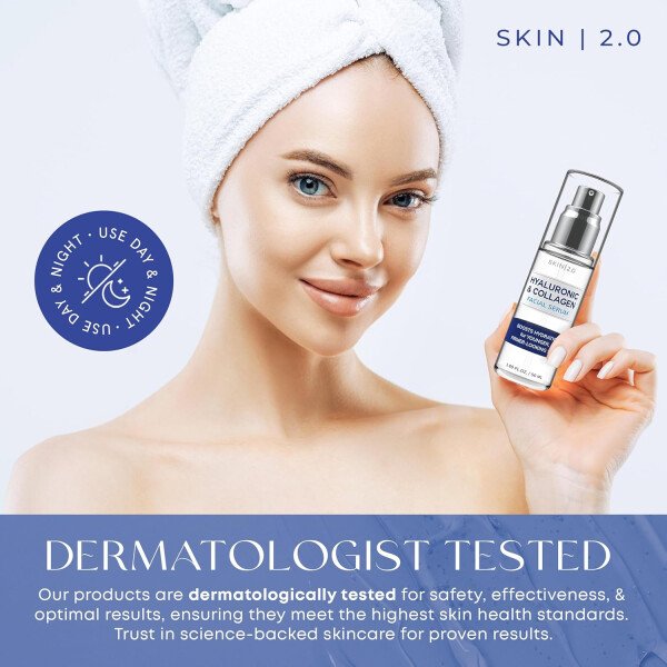 Set de suero facial con vitamina C y colágeno + retinol y vitamina E, probado por dermatólogos, antienvejecimiento, removedor de manchas oscuras, iluminador, sin crueldad, belleza limpia, - Imagen 28