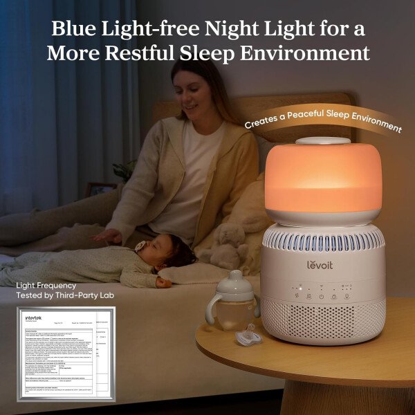 LEVOITHumidificadores para habitación de habitación grande de dormitorio, WiFi inteligente Control de Alexa, 6L Top Relleno fresco y fresco Niebla para toda la casa, aceite esencial, humedad personalizada, modo de suspensión, temporizador, ultra silencioso, blanco - Imagen 16