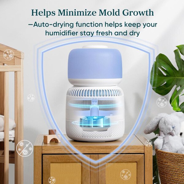 LEVOITHumidificadores para habitación de habitación grande de dormitorio, WiFi inteligente Control de Alexa, 6L Top Relleno fresco y fresco Niebla para toda la casa, aceite esencial, humedad personalizada, modo de suspensión, temporizador, ultra silencioso, blanco - Imagen 17