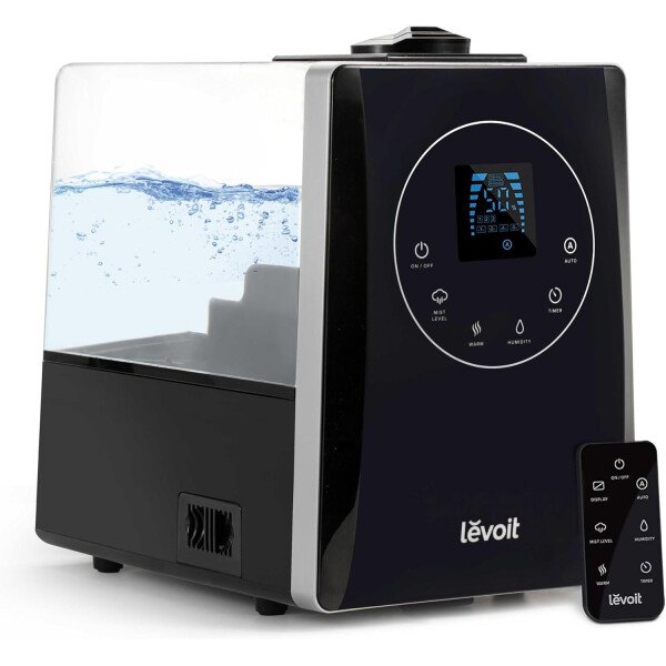LEVOITHumidificadores para habitación de habitación grande de dormitorio, WiFi inteligente Control de Alexa, 6L Top Relleno fresco y fresco Niebla para toda la casa, aceite esencial, humedad personalizada, modo de suspensión, temporizador, ultra silencioso, blanco - Imagen 19