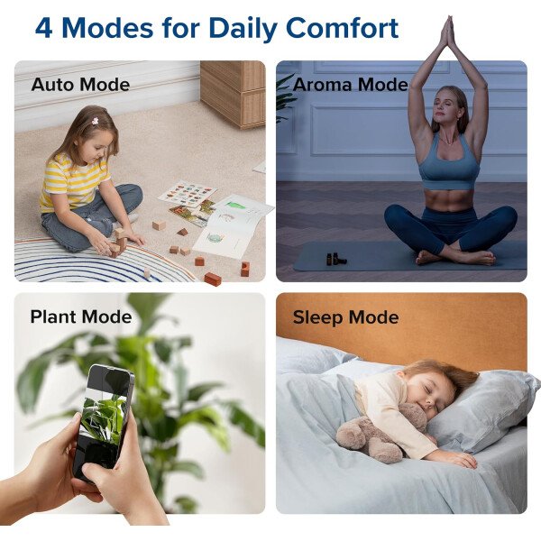 LEVOITHumidificadores para habitación de habitación grande de dormitorio, WiFi inteligente Control de Alexa, 6L Top Relleno fresco y fresco Niebla para toda la casa, aceite esencial, humedad personalizada, modo de suspensión, temporizador, ultra silencioso, blanco - Imagen 28