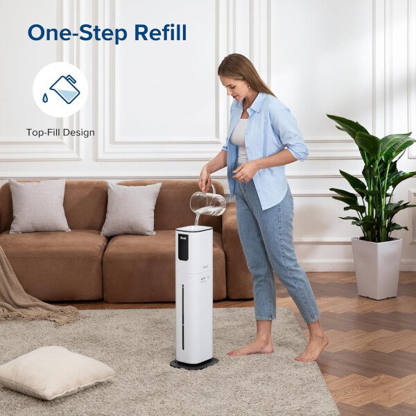 LEVOITHumidificadores para habitación de habitación grande de dormitorio, WiFi inteligente Control de Alexa, 6L Top Relleno fresco y fresco Niebla para toda la casa, aceite esencial, humedad personalizada, modo de suspensión, temporizador, ultra silencioso, blanco - Imagen 32