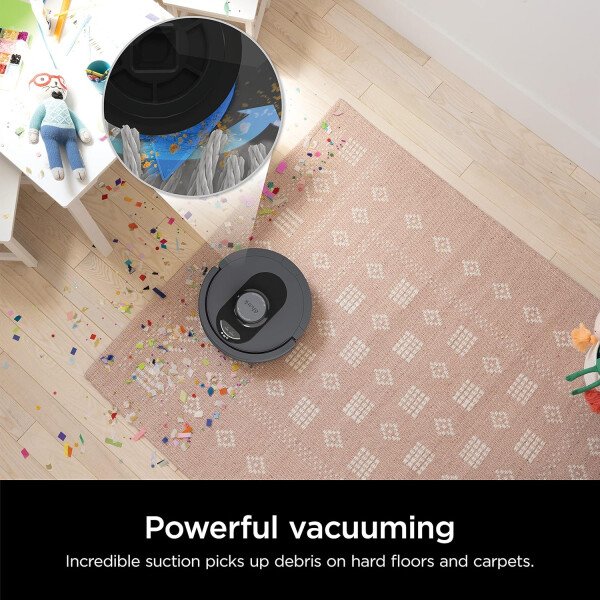 Shark AV2501S AI Ultra Robot Aspiradora, con Matrix Clean, mapeo del hogar, capacidad de 30 días, HEPA sin bolsa, base autovacia, perfecta para pelo de mascotas, Wifi, gris oscuro - Image 2
