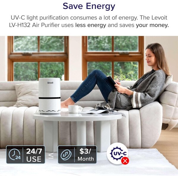 LEVOIT Purificadores de aire para dormitorio y hogar, limpiador de filtro 3 en 1 con esponja de fragancia para un mejor sueño, filtros de humo, alergias, caspa de mascotas, olor, polvo, oficina - Imagen 25