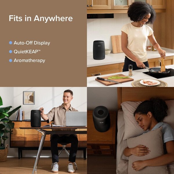 LEVOIT Purificadores de aire para dormitorio y hogar, limpiador de filtro 3 en 1 con esponja de fragancia para un mejor sueño, filtros de humo, alergias, caspa de mascotas, olor, polvo, oficina - Imagen 32
