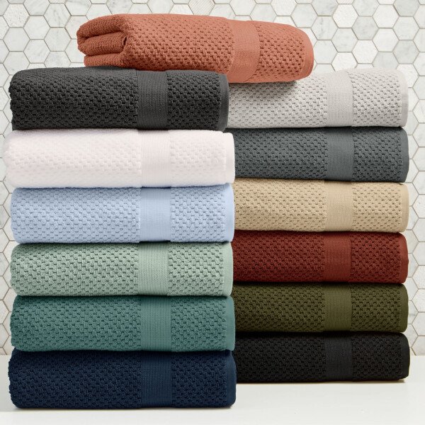Better Homes & Gardens Signature Soft Juego de Toallas de 6 Piezas con Textura de Palomitas de Maíz, Tortuga Marina - Imagen 5