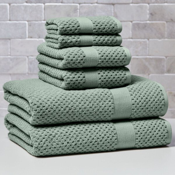 Better Homes & Gardens Signature Soft Juego de Toallas de 6 Piezas con Textura de Palomitas de Maíz, Tortuga Marina - Imagen 49