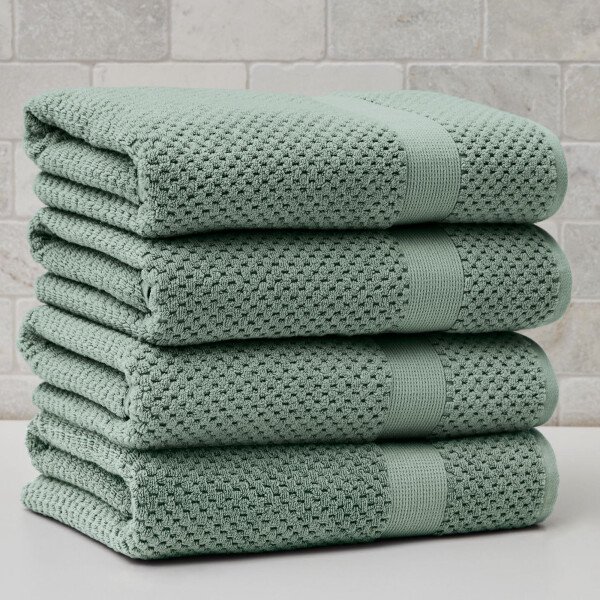 Better Homes & Gardens Signature Soft Juego de Toallas de 6 Piezas con Textura de Palomitas de Maíz, Tortuga Marina - Imagen 50
