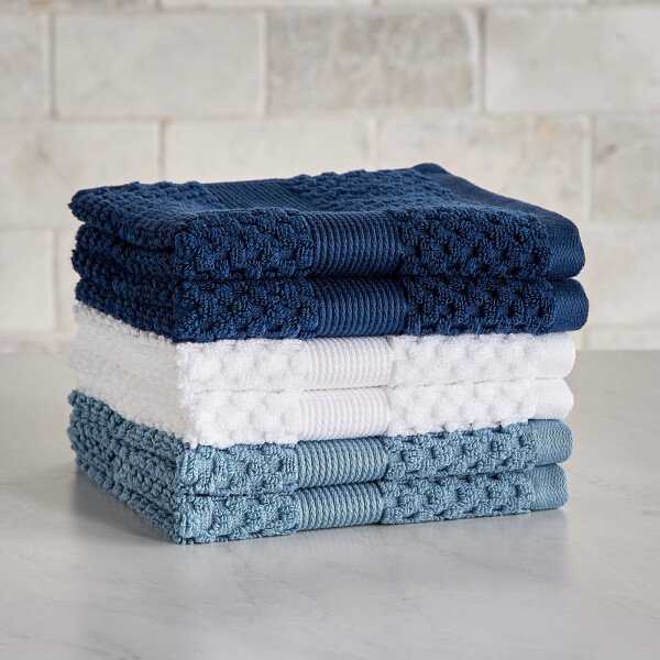 Better Homes & Gardens Signature Soft Juego de Toallas de 6 Piezas con Textura de Palomitas de Maíz, Tortuga Marina - Imagen 63