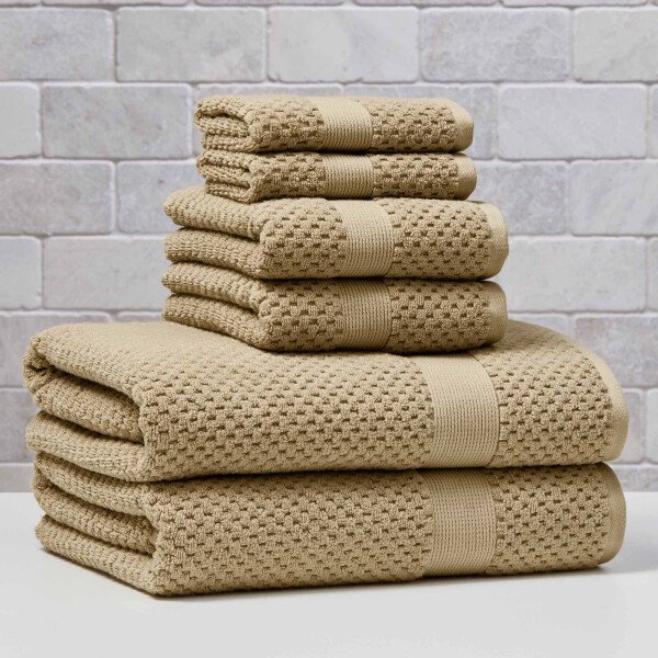 Better Homes & Gardens Signature Soft Juego de Toallas de 6 Piezas con Textura de Palomitas de Maíz, Tortuga Marina - Imagen 74