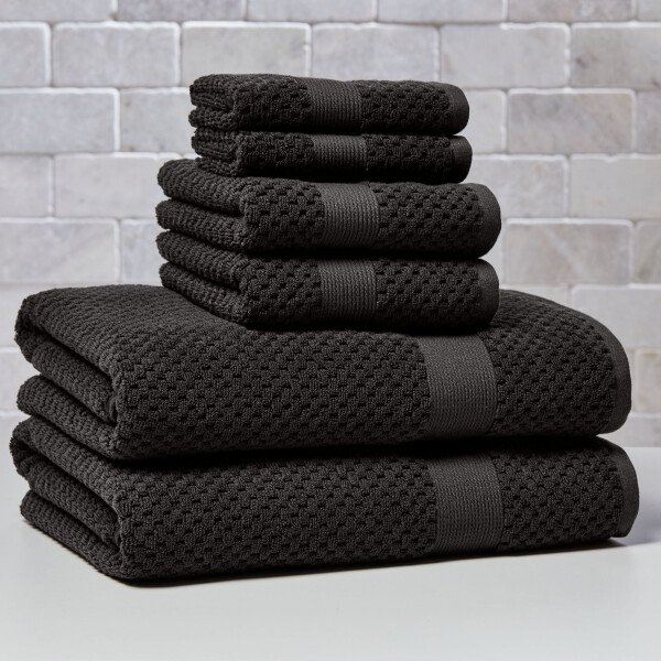 Better Homes & Gardens Signature Soft Juego de Toallas de 6 Piezas con Textura de Palomitas de Maíz, Tortuga Marina - Imagen 97