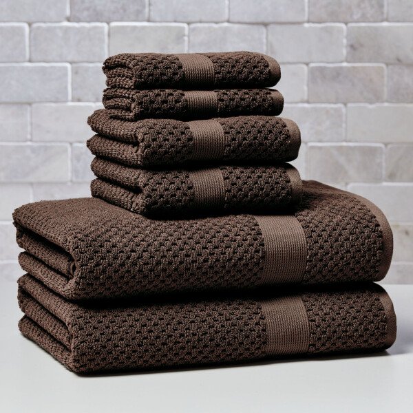 Better Homes & Gardens Signature Soft Juego de Toallas de 6 Piezas con Textura de Palomitas de Maíz, Tortuga Marina - Imagen 99