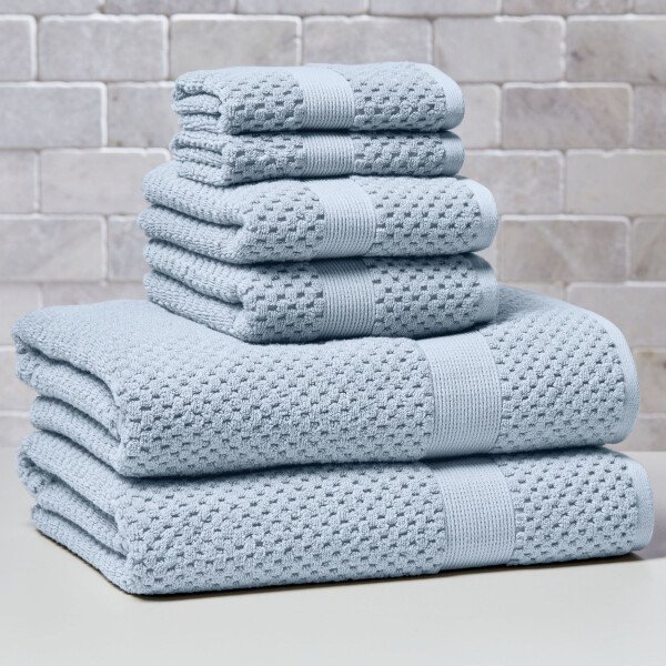 Better Homes & Gardens Signature Soft Juego de Toallas de 6 Piezas con Textura de Palomitas de Maíz, Tortuga Marina - Imagen 113