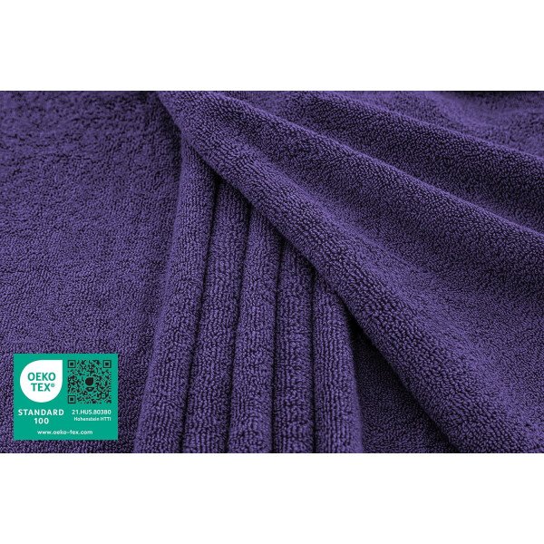 American Soft Linen Sábana de Baño Extragrande de Lujo 40x80, Toalla de Baño Turca XL 100% Algodón, Morado - Imagen 2