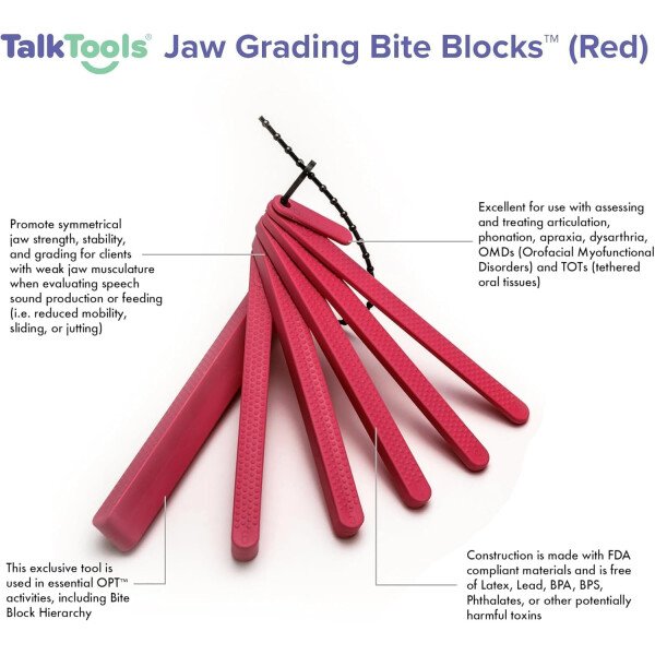 TalkTools Bloques de mordida dental, herramientas de terapia para mejorar la masticación y morder, bloques de mordida dental, abridor oral, accesorios de boca, bloques de mordida dental seguros para - Image 5
