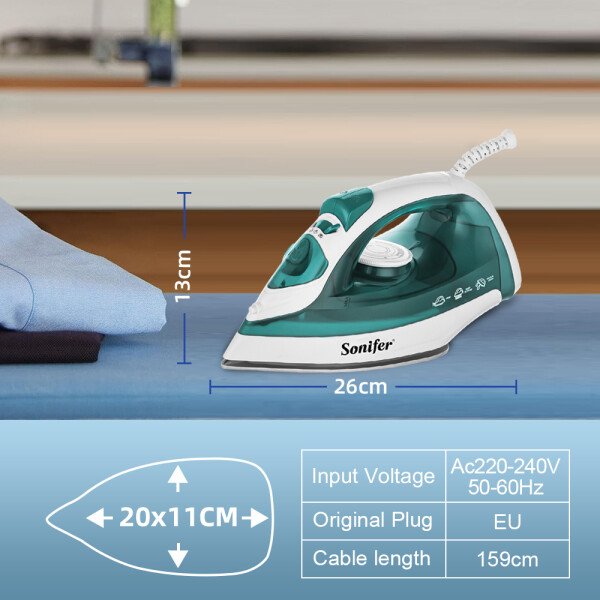 Plancha eléctrica portátil mini vaporizador de ropa plancha de vapor para ropa plancha de suela de cerámica ajustable plancha para planchar Sonifer - Imagen 5