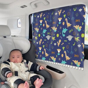 Cortina parasol para coche, universal para la mayoría de los coches, protege a bebés y niños del sol.