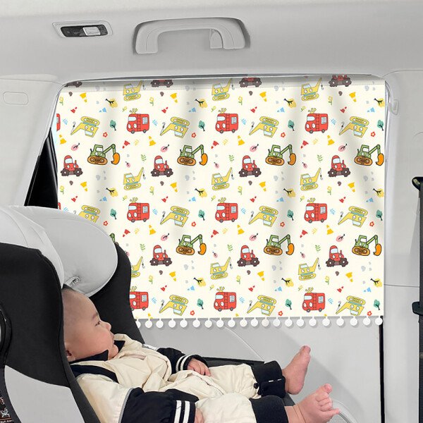 Cortina parasol para coche, universal para la mayoría de los coches, protege a bebés y niños del sol. - Imagen 3