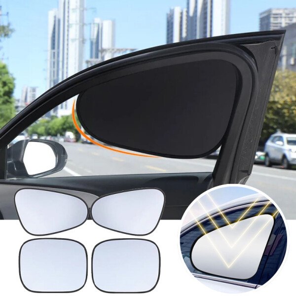 Parasol para ventanilla lateral de coche, cortina electrostática ultraligera, protección solar para bebé, 99,9 % de protección UV. - Imagen 2