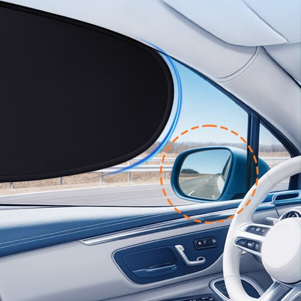 Parasol para ventanilla lateral de coche, cortina electrostática ultraligera, protección solar para bebé, 99,9 % de protección UV. - Imagen 6