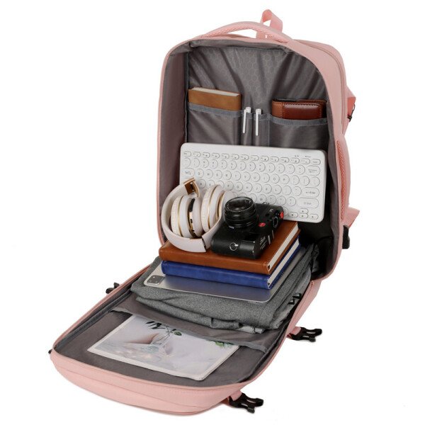 Mochila de viaje de negocios impermeable de gran capacidad para mujer, mochila de viaje ligera con sentido avanzado, bolso para computadora con sentido avanzado para hombre - Imagen 2