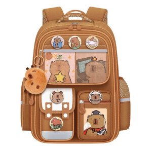 Mochilas escolares para niños de Capybara, mochilas escolares para niños, mochilas escolares para primaria, mochilas ortopédicas, mochilas escolares impermeables para estudiantes, mochilas escolares