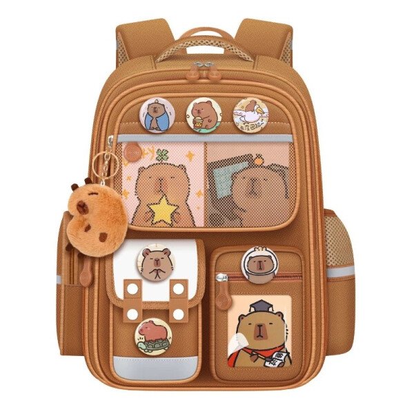 Mochilas escolares para niños de Capybara, mochilas escolares para niños, mochilas escolares para primaria, mochilas ortopédicas, mochilas escolares impermeables para estudiantes, mochilas escolares