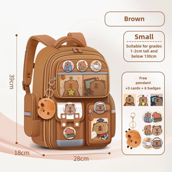 Mochilas escolares para niños de Capybara, mochilas escolares para niños, mochilas escolares para primaria, mochilas ortopédicas, mochilas escolares impermeables para estudiantes, mochilas escolares - Image 7