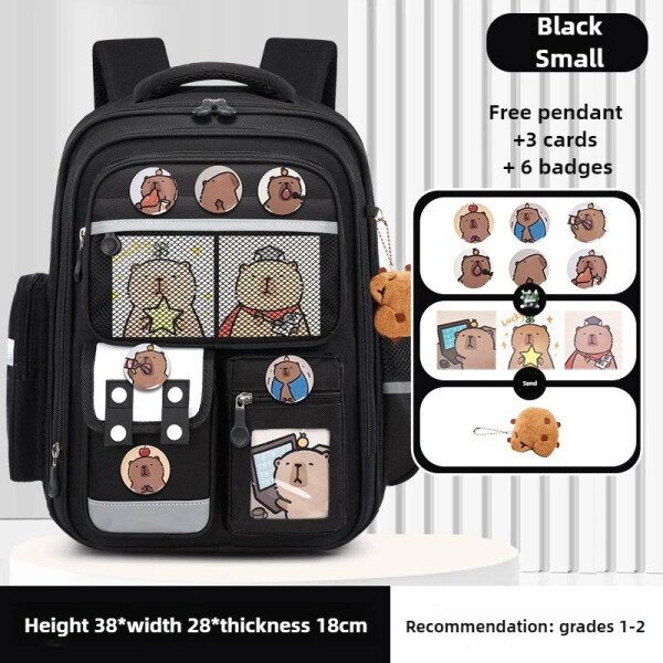 Mochilas escolares para niños de Capybara, mochilas escolares para niños, mochilas escolares para primaria, mochilas ortopédicas, mochilas escolares impermeables para estudiantes, mochilas escolares - Image 8