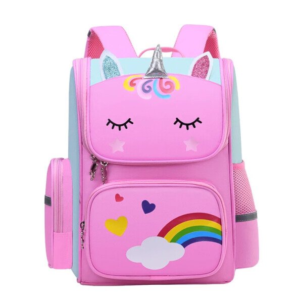 Mochila de gran capacidad para niñas, impermeable, con estampado de unicornio, para adolescentes de 2 a 16 años, bonita mochila kawaii para niños. - Image 2