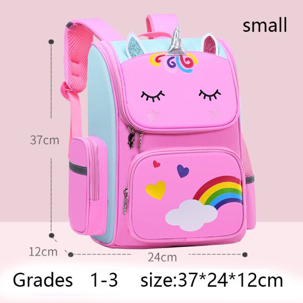 Mochila de gran capacidad para niñas, impermeable, con estampado de unicornio, para adolescentes de 2 a 16 años, bonita mochila kawaii para niños. - Image 8