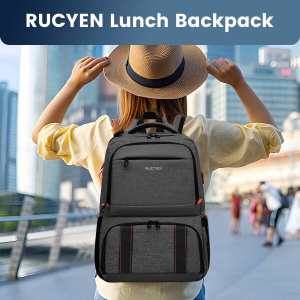 Mochila térmica para almuerzo, bolsa de picnic, multifuncional, de viaje, de gran capacidad, para exteriores, picnic, camping, mochila impermeable. - Image 2
