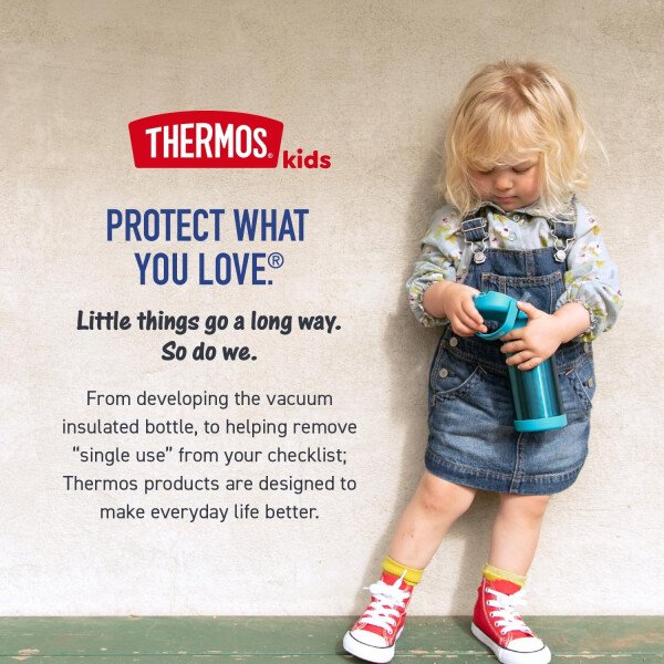 THERMOS FUNTAINER - Recipiente para comida con cuchara plegable para niños, con aislamiento al vacío, de acero inoxidable, 10 onzas, azul marino - Image 12