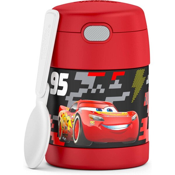 THERMOS FUNTAINER - Recipiente para comida con cuchara plegable para niños, con aislamiento al vacío, de acero inoxidable, 10 onzas, azul marino - Image 14