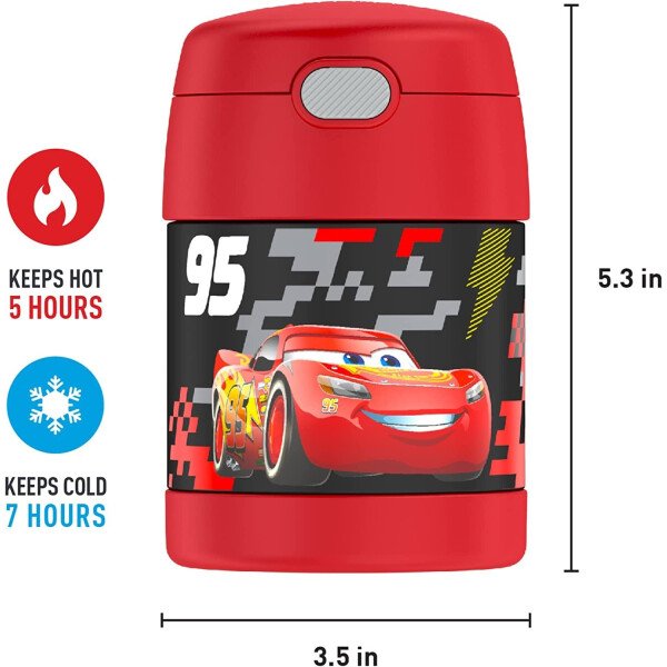 THERMOS FUNTAINER - Recipiente para comida con cuchara plegable para niños, con aislamiento al vacío, de acero inoxidable, 10 onzas, azul marino - Image 16