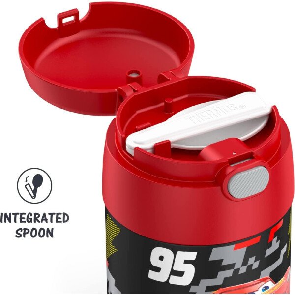 THERMOS FUNTAINER - Recipiente para comida con cuchara plegable para niños, con aislamiento al vacío, de acero inoxidable, 10 onzas, azul marino - Image 18