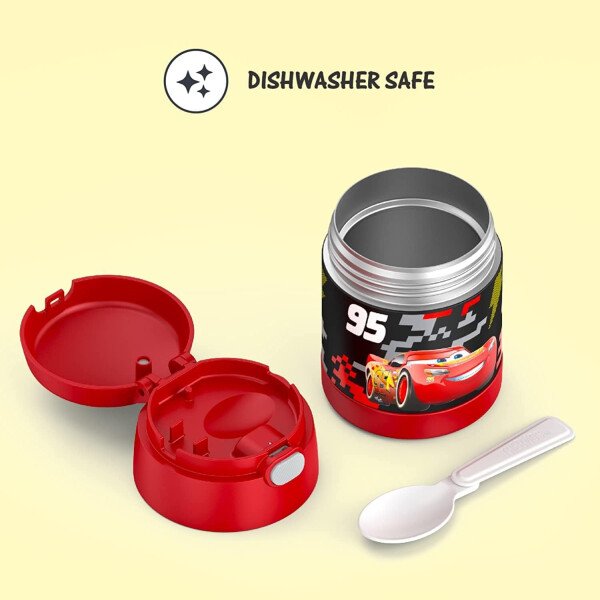 THERMOS FUNTAINER - Recipiente para comida con cuchara plegable para niños, con aislamiento al vacío, de acero inoxidable, 10 onzas, azul marino - Image 19