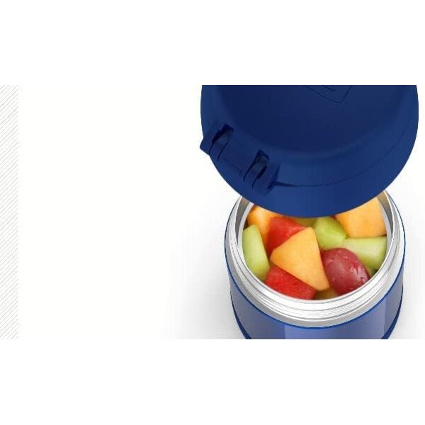 THERMOS FUNTAINER - Recipiente para comida con cuchara plegable para niños, con aislamiento al vacío, de acero inoxidable, 10 onzas, azul marino - Image 20