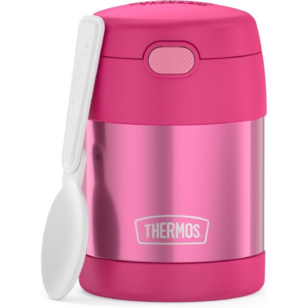 THERMOS FUNTAINER - Recipiente para comida con cuchara plegable para niños, con aislamiento al vacío, de acero inoxidable, 10 onzas, azul marino - Image 21