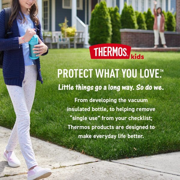 THERMOS FUNTAINER - Recipiente para comida con cuchara plegable para niños, con aislamiento al vacío, de acero inoxidable, 10 onzas, azul marino - Image 27