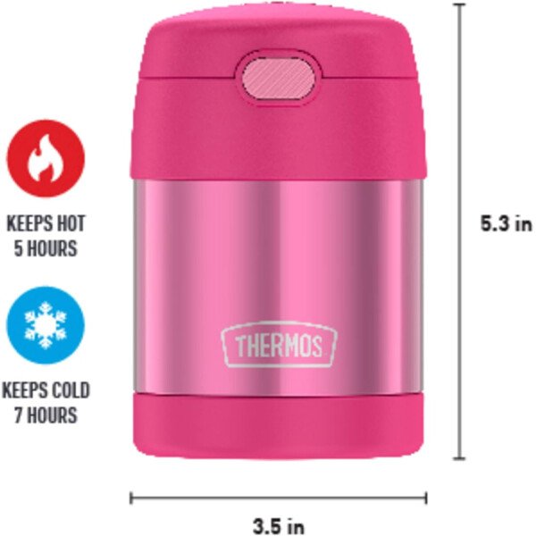 THERMOS FUNTAINER - Recipiente para comida con cuchara plegable para niños, con aislamiento al vacío, de acero inoxidable, 10 onzas, azul marino - Image 28