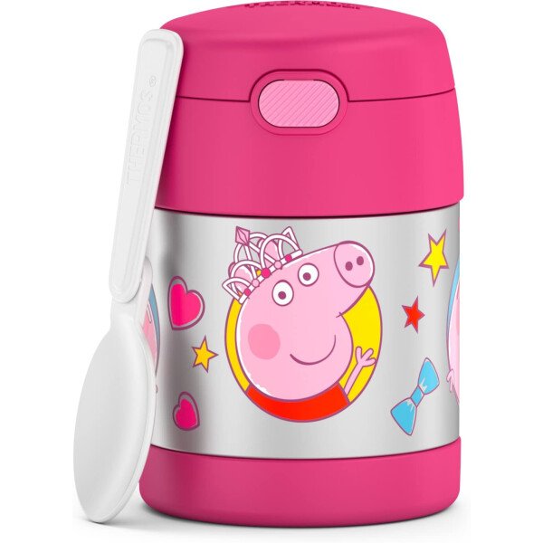 THERMOS FUNTAINER - Recipiente para comida con cuchara plegable para niños, con aislamiento al vacío, de acero inoxidable, 10 onzas, azul marino - Image 39