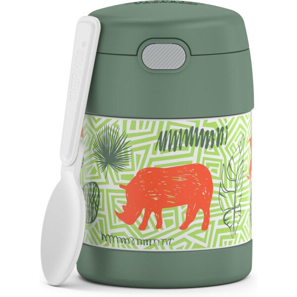THERMOS FUNTAINER - Recipiente para comida con cuchara plegable para niños, con aislamiento al vacío, de acero inoxidable, 10 onzas, azul marino - Image 43
