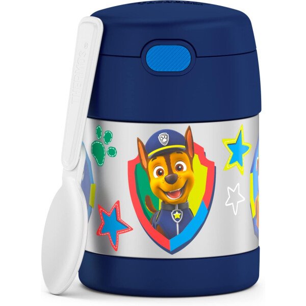 THERMOS FUNTAINER - Recipiente para comida con cuchara plegable para niños, con aislamiento al vacío, de acero inoxidable, 10 onzas, azul marino - Image 48