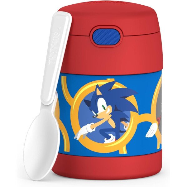 THERMOS FUNTAINER - Recipiente para comida con cuchara plegable para niños, con aislamiento al vacío, de acero inoxidable, 10 onzas, azul marino - Image 52