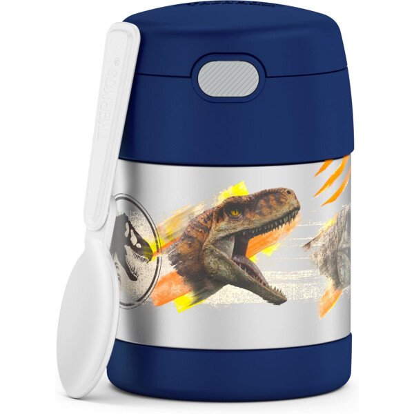 THERMOS FUNTAINER - Recipiente para comida con cuchara plegable para niños, con aislamiento al vacío, de acero inoxidable, 10 onzas, azul marino - Image 57